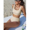 image:imageANRABESS Women Two Piece Bikini Sets High Waist Square Neck Swimsuits Ribbed Textured Comfy Bathing SuitsBeach Swim WearBeige