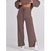image:imageANRABESS Womens 2 Piece Outfits Oversized Knit Sweater Set Wide Leg Pant Cozy Lounge Matching Pajama Sets 2026 Trendy ClothesCoffee