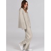 image:imageANRABESS Womens 2 Piece Outfits Oversized Knit Sweater Set Wide Leg Pant Cozy Lounge Matching Pajama Sets 2026 Trendy ClothesGrey Apricot