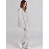 image:imageANRABESS Womens 2 Piece Outfits Oversized Knit Sweater Set Wide Leg Pant Cozy Lounge Matching Pajama Sets 2026 Trendy ClothesSmoky Gray