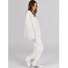 image:imageANRABESS Womens 2 Piece Outfits Oversized Knit Sweater Set Wide Leg Pant Cozy Lounge Matching Pajama Sets 2026 Trendy ClothesWhite