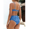 image:imageANRABESS Womens Bikini Sets  High Waisted Lace Swimsuits Two Piece Beach WearLight Blue