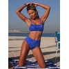 image:imageANRABESS Womens Bikini Sets  High Waisted Lace Swimsuits Two Piece Beach WearRoyal Blue