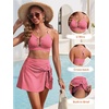 image:imageANRABESS Womens Bikini Sets Two Piece Swim Skirt High Waisted Swimsuits Tummy Control UWire Bathing Suit 2026 Beach SwimwearRed Plaid