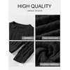 image:imageANRABESS Womens Fuzzy Fleece Pajama Set 2 Piece Outfits Lounge Knit Oversized Sweater Pj Sets 2026 Fall Winter LoungewearBlack