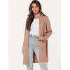 image:imageANRABESS Cardigan Sweater for Women Casual 2026 Fall Fashion Coat Long Sleeve Open Front Knit Coatigan OutwearLight Camel