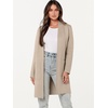 image:imageANRABESS Cardigan Sweater for Women Casual 2026 Fall Fashion Coat Long Sleeve Open Front Knit Coatigan OutwearLight Khaki