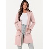 image:imageANRABESS Cardigan Sweater for Women Casual 2026 Fall Fashion Coat Long Sleeve Open Front Knit Coatigan OutwearPink
