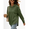 image:imageANRABESS Hoodies for Women Comfy Casual Loose SweatshirtFall Long Sleeve Fleece Pullover Tunic Tops for Work amp DailyArmy Green
