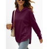 image:imageANRABESS Hoodies for Women Comfy Casual Loose SweatshirtFall Long Sleeve Fleece Pullover Tunic Tops for Work amp DailyDark Plum
