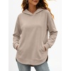 image:imageANRABESS Hoodies for Women Comfy Casual Loose SweatshirtFall Long Sleeve Fleece Pullover Tunic Tops for Work amp DailyGrey Beige