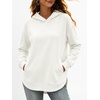 image:imageANRABESS Hoodies for Women Comfy Casual Loose SweatshirtFall Long Sleeve Fleece Pullover Tunic Tops for Work amp DailyWhite