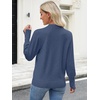 image:imageANRABESS Lightweight Sweaters for Women Long Sleeve V Neck Shirts Business Casual Work Blouses 2026 Fall Knit Pullover TopsDeep Blue