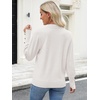 image:imageANRABESS Lightweight Sweaters for Women Long Sleeve V Neck Shirts Business Casual Work Blouses 2026 Fall Knit Pullover TopsWhite