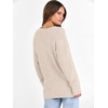 image:imageANRABESS Long Sleeve Shirts for Women V Neck Casual Fall Tops Loose Fit Lightweight Sweaters Tunic Fashion 2026 ClothesBeige