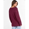 image:imageANRABESS Long Sleeve Shirts for Women V Neck Casual Fall Tops Loose Fit Lightweight Sweaters Tunic Fashion 2026 ClothesBurgundy