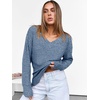 image:imageANRABESS Long Sleeve Shirts for Women V Neck Casual Fall Tops Loose Fit Lightweight Sweaters Tunic Fashion 2026 ClothesDark Blue