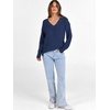 image:imageANRABESS Long Sleeve Shirts for Women V Neck Casual Fall Tops Loose Fit Lightweight Sweaters Tunic Fashion 2026 ClothesDeep Blue