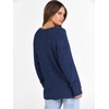 image:imageANRABESS Long Sleeve Shirts for Women V Neck Casual Fall Tops Loose Fit Lightweight Sweaters Tunic Fashion 2026 ClothesDeep Blue