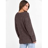 image:imageANRABESS Long Sleeve Shirts for Women V Neck Casual Fall Tops Loose Fit Lightweight Sweaters Tunic Fashion 2026 ClothesDeep Brown