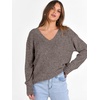 image:imageANRABESS Long Sleeve Shirts for Women V Neck Casual Fall Tops Loose Fit Lightweight Sweaters Tunic Fashion 2026 ClothesDeep Coffee