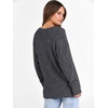 image:imageANRABESS Long Sleeve Shirts for Women V Neck Casual Fall Tops Loose Fit Lightweight Sweaters Tunic Fashion 2026 ClothesDeep Grey