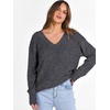image:imageANRABESS Long Sleeve Shirts for Women V Neck Casual Fall Tops Loose Fit Lightweight Sweaters Tunic Fashion 2026 ClothesDeep Grey
