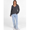 image:imageANRABESS Long Sleeve Shirts for Women V Neck Casual Fall Tops Loose Fit Lightweight Sweaters Tunic Fashion 2026 ClothesDeep Grey