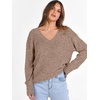 image:imageANRABESS Long Sleeve Shirts for Women V Neck Casual Fall Tops Loose Fit Lightweight Sweaters Tunic Fashion 2026 ClothesDeep Khaki