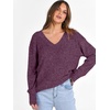 image:imageANRABESS Long Sleeve Shirts for Women V Neck Casual Fall Tops Loose Fit Lightweight Sweaters Tunic Fashion 2026 ClothesDeep Purple
