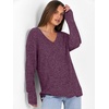 image:imageANRABESS Long Sleeve Shirts for Women V Neck Casual Fall Tops Loose Fit Lightweight Sweaters Tunic Fashion 2026 ClothesDeep Purple