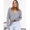 image:imageANRABESS Long Sleeve Shirts for Women V Neck Casual Fall Tops Loose Fit Lightweight Sweaters Tunic Fashion 2026 ClothesGrey