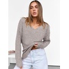image:imageANRABESS Long Sleeve Shirts for Women V Neck Casual Fall Tops Loose Fit Lightweight Sweaters Tunic Fashion 2026 ClothesGrey Begie
