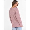 image:imageANRABESS Long Sleeve Shirts for Women V Neck Casual Fall Tops Loose Fit Lightweight Sweaters Tunic Fashion 2026 ClothesGrey Pink