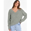 image:imageANRABESS Long Sleeve Shirts for Women V Neck Casual Fall Tops Loose Fit Lightweight Sweaters Tunic Fashion 2026 ClothesLight Green