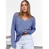 image:imageANRABESS Long Sleeve Shirts for Women V Neck Casual Fall Tops Loose Fit Lightweight Sweaters Tunic Fashion 2026 ClothesNavy Blue