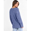 image:imageANRABESS Long Sleeve Shirts for Women V Neck Casual Fall Tops Loose Fit Lightweight Sweaters Tunic Fashion 2026 ClothesNavy Blue
