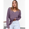image:imageANRABESS Long Sleeve Shirts for Women V Neck Casual Fall Tops Loose Fit Lightweight Sweaters Tunic Fashion 2026 ClothesPurple