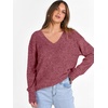 image:imageANRABESS Long Sleeve Shirts for Women V Neck Casual Fall Tops Loose Fit Lightweight Sweaters Tunic Fashion 2026 ClothesRed