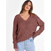 image:imageANRABESS Long Sleeve Shirts for Women V Neck Casual Fall Tops Loose Fit Lightweight Sweaters Tunic Fashion 2026 ClothesRust