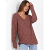 image:imageANRABESS Long Sleeve Shirts for Women V Neck Casual Fall Tops Loose Fit Lightweight Sweaters Tunic Fashion 2026 ClothesRust