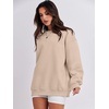 image:imageANRABESS Oversized Sweatshirt for Women Crewneck Y2K Hoodies Fleece Casual Comfy Pullover Top Fall Outfits Clothes 2026Apricot