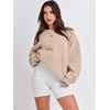 image:imageANRABESS Oversized Sweatshirt for Women Crewneck Y2K Hoodies Fleece Casual Comfy Pullover Top Fall Outfits Clothes 2026Apricot