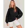 image:imageANRABESS Oversized Sweatshirt for Women Crewneck Y2K Hoodies Fleece Casual Comfy Pullover Top Fall Outfits Clothes 2026Black