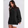 image:imageANRABESS Oversized Sweatshirt for Women Crewneck Y2K Hoodies Fleece Casual Comfy Pullover Top Fall Outfits Clothes 2026Black