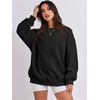 image:imageANRABESS Oversized Sweatshirt for Women Crewneck Y2K Hoodies Fleece Casual Comfy Pullover Top Fall Outfits Clothes 2026Black
