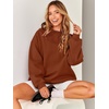 image:imageANRABESS Oversized Sweatshirt for Women Crewneck Y2K Hoodies Fleece Casual Comfy Pullover Top Fall Outfits Clothes 2026Caramel