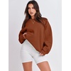 image:imageANRABESS Oversized Sweatshirt for Women Crewneck Y2K Hoodies Fleece Casual Comfy Pullover Top Fall Outfits Clothes 2026Caramel