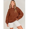 image:imageANRABESS Oversized Sweatshirt for Women Crewneck Y2K Hoodies Fleece Casual Comfy Pullover Top Fall Outfits Clothes 2026Caramel