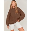 image:imageANRABESS Oversized Sweatshirt for Women Crewneck Y2K Hoodies Fleece Casual Comfy Pullover Top Fall Outfits Clothes 2026Coffee